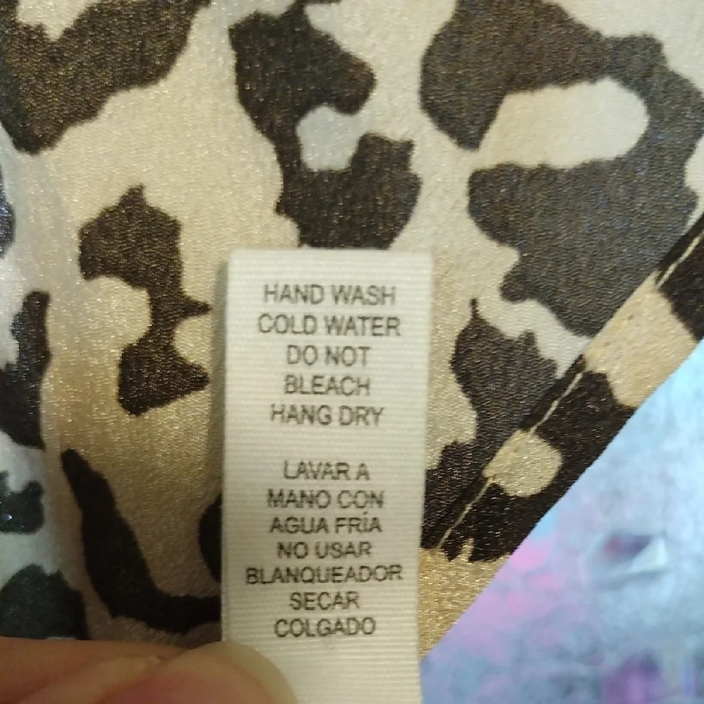 Ambiance Black and Cream Leopard Print Top - Picture 4 of 8